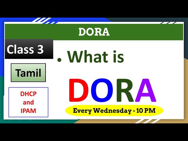 #3 What is DORA in DHCP Server in Tamil | Huzefa #dhcp #computernetwork