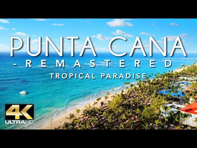 PUNTA CANA 4K DRONE FOOTAGE (ULTRA HD) - Dominican Republic Beautiful Scenery Footage UHD