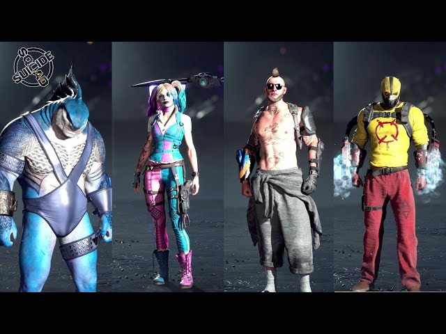 Suicide Squad All Outfits & Skins Showcase in Suicide Squad Kill the Justice League