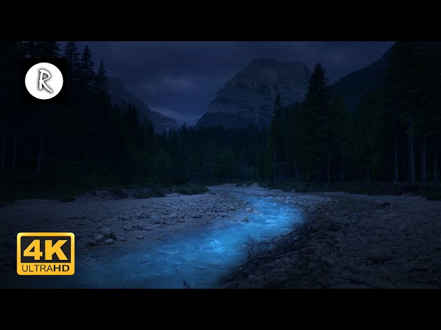 Tibetan Bowls, Chimes & Water Sounds - Cortina d`ampezzo Italy, Nature video by Relax Night and Day