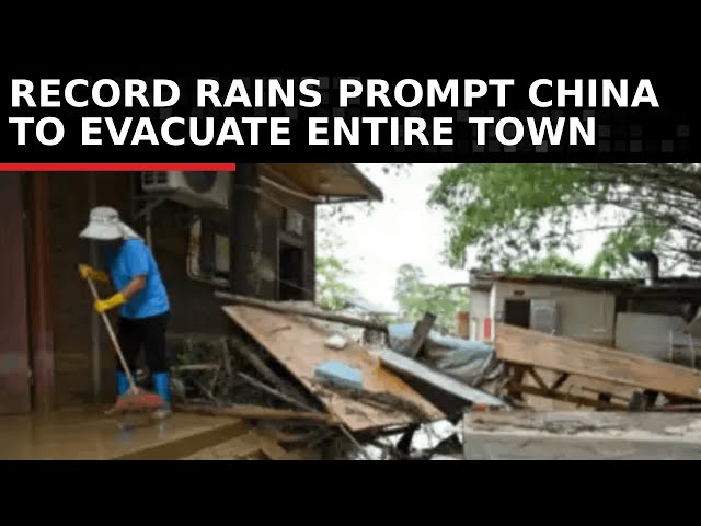 China Flood Emergency: Entire Town Evacuated Due to Record Rains | TN World