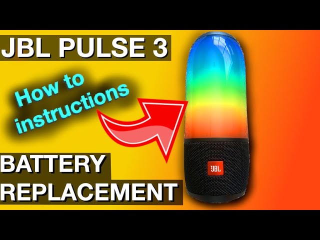 JBL Battery Replacement Pulse3 (DIY How to instructions)