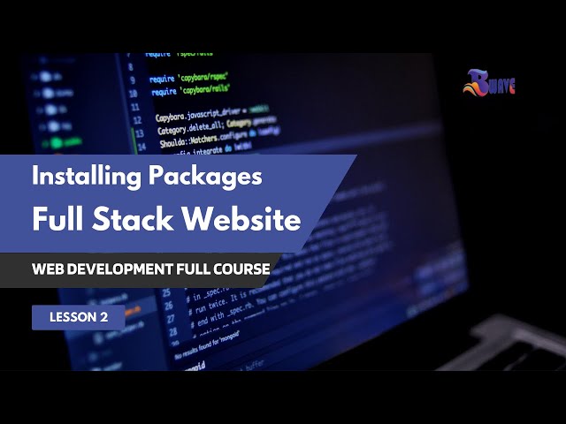 Installing Packages | Web Development Complete Course 2024