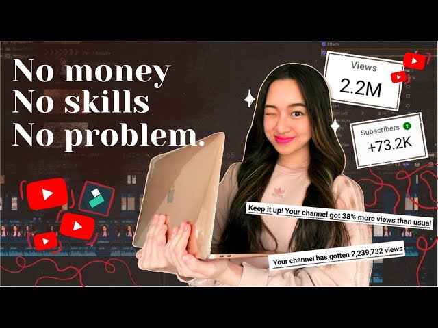 HOW TO START A YOUTUBE CHANNEL with no money, skills or talent ✌🏻💸 + giveaway (2021)