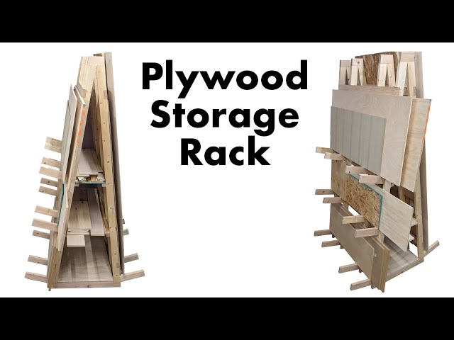 Making A Simple A-Frame Plywood Storage Rack