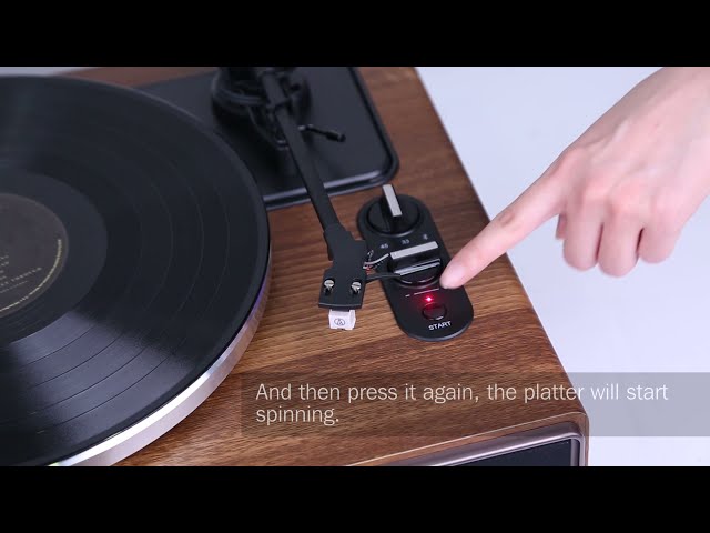 1byone High Fidelity Belt Drive Turntable with Built-in Speakers - Installation Video