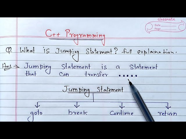 C++ Jumping Statements | Learn Coding