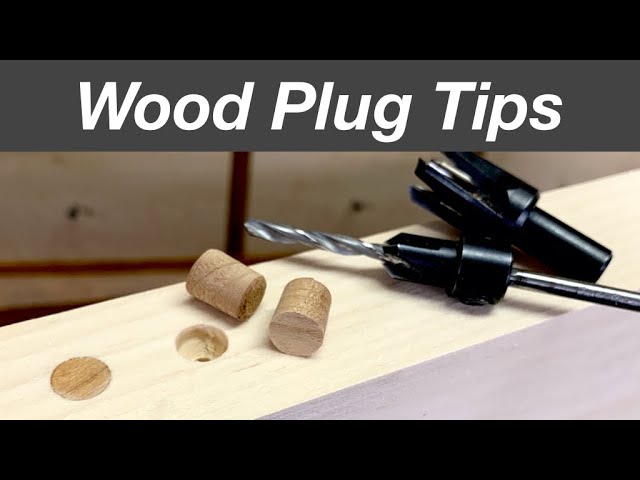 How to Remove Wood Plugs and Replace to Hide Screws for Furniture Repair (aka Bungs)