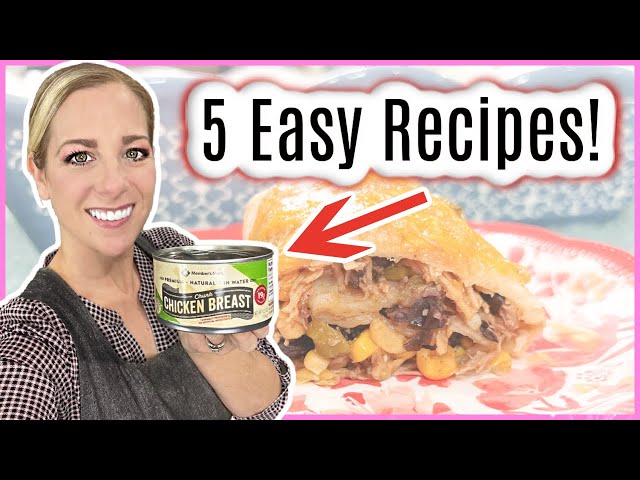 Easy Canned Chicken Recipes- Shelf Stable Pantry Meals.