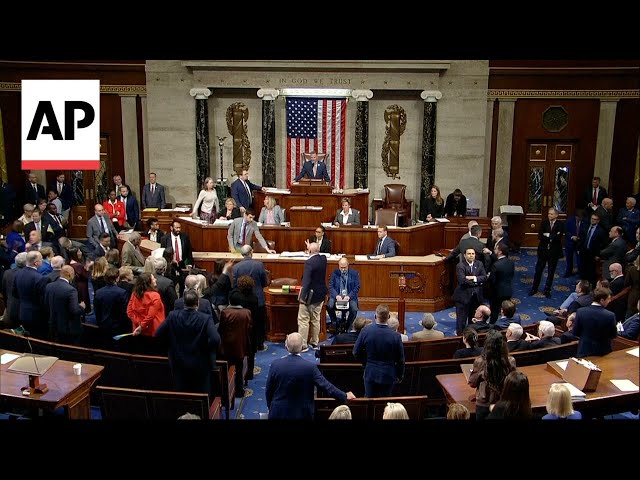 Moment when US House passed billions in aid for Ukraine and Israel