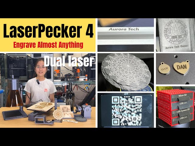 LaserPecker 4 Review: Dual-Laser Engraver - 10W Diode & 2W IR - Fast & Portable