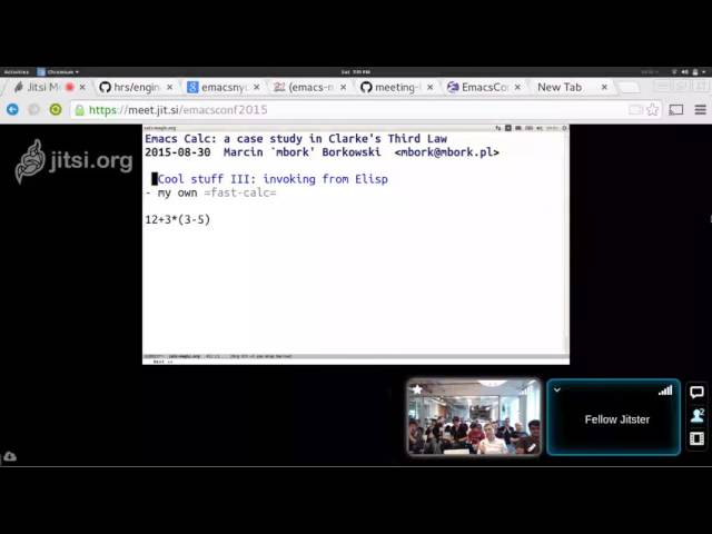 EmacsConf 2015 - Lightning talk - Calc