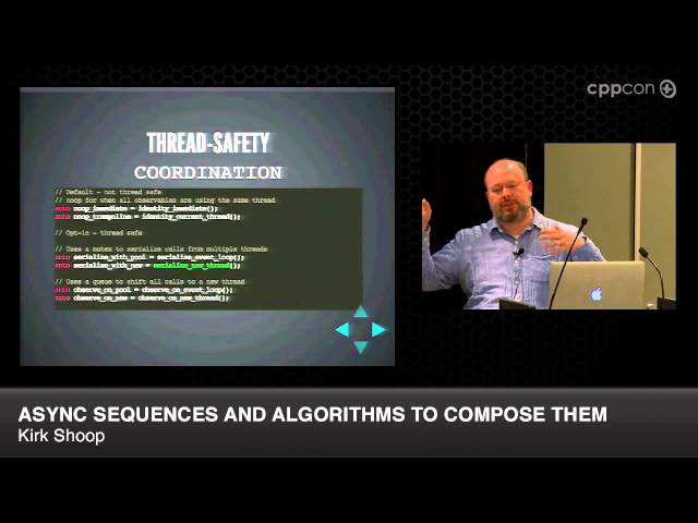 CppCon 2014: Kirk Shoop "Async sequences and algorithms to compose them"