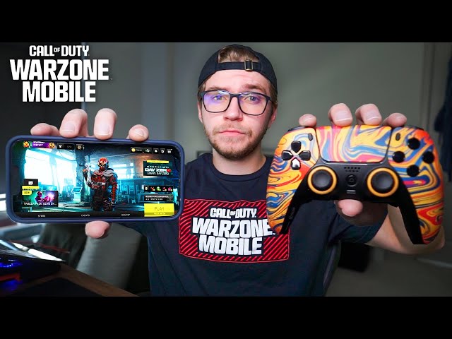 Switching to CONTROLLER on Warzone Mobile...