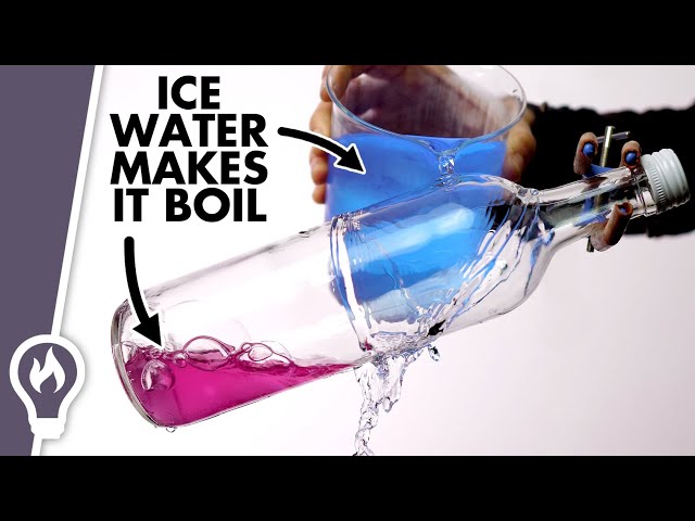 How ice water makes hot water boil