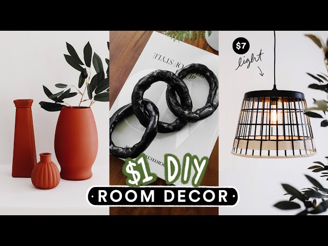 DIY DOLLAR STORE ROOM DECOR You Actually Want To Make! *Aesthetic + Easy*