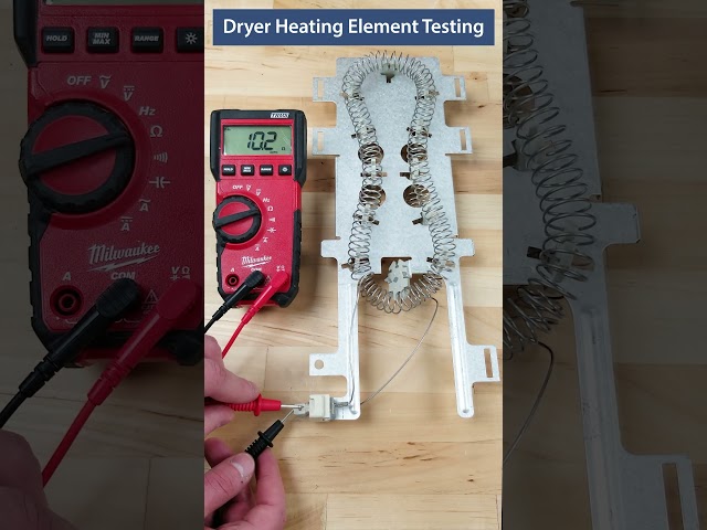 Dryer Heating Element Multimeter Test #diy #repairs #appliances #appliancerepair