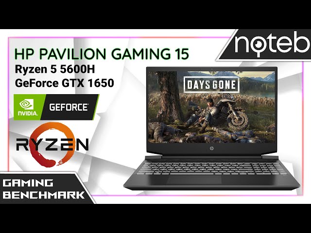 HP Pavilion Gaming 15-ec2 - Days Gone Gameplay Benchmark (Ryzen 5 5600H, GTX 1650)