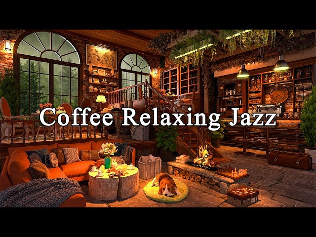 Soothing Jazz Instrumental Music ☕ Cozy Coffee Shop Ambience & Soft Jazz Music to Study, Work. Relax