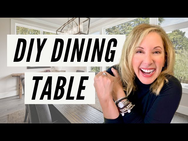 DIY Design Your Own Modern Wood Dining Table
