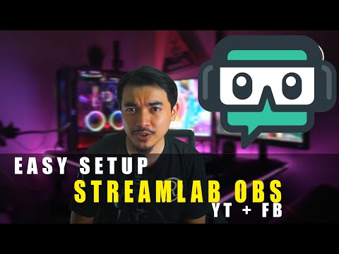 easy setup streamlab obs youtube + facebook malaysia