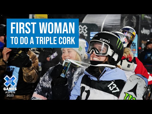 First Triple Cork by a Female Skier: Megan Oldham | X Games Aspen 2023