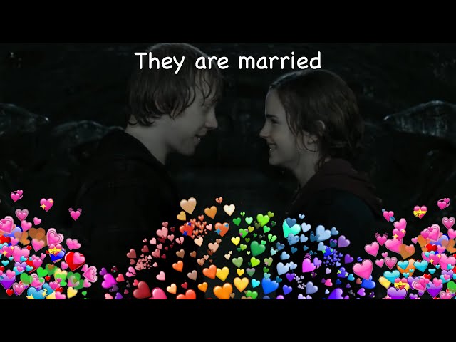 Hermione and Ron being an old married couple