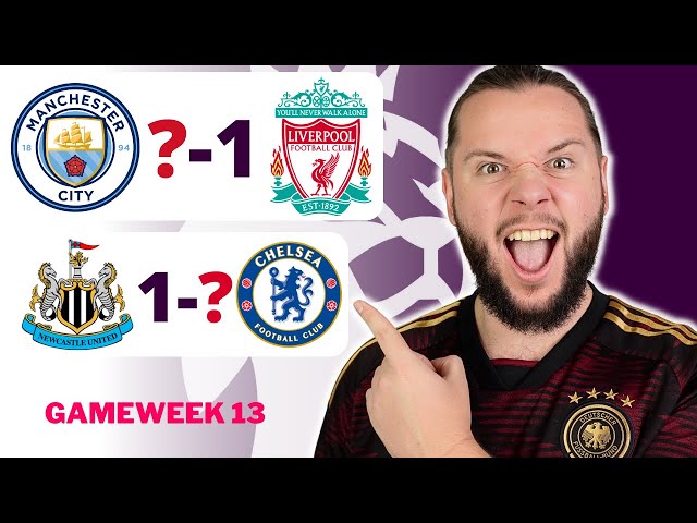 Premier League Gameweek 13 Predictions & Betting Tips | Manchester City vs Liverpool