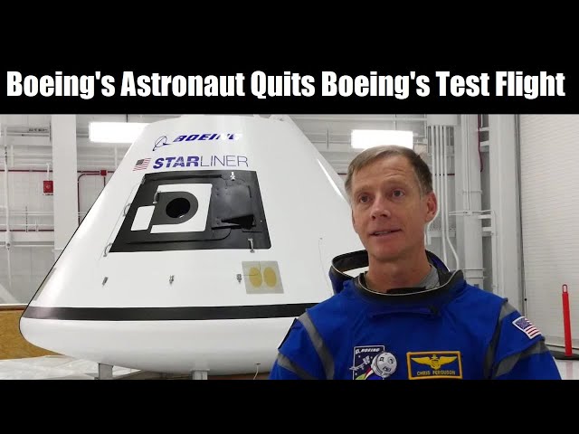 Boeing Astronaut Christopher Ferguson Leaves Boeing Spacecraft Test Flight