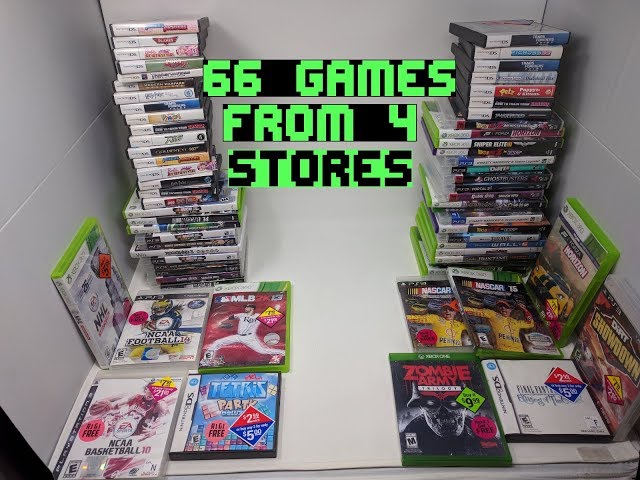 Thrift Store Game Finds! // 66 Games from 4 Stores! Uncommon SPORTS Games to Buy, Final Fantasy +