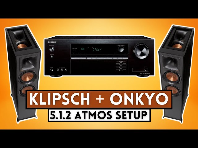 Klipsch Reference 5.1.2 Atmos Home Theater setup on the Onkyo TX-NR5100 AVR Receiver