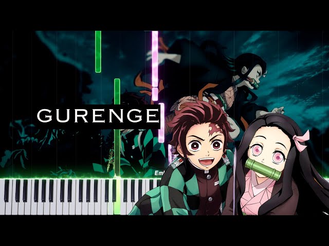 Gurenge - Demon Slayer: Kimetsu no Yaiba - Piano Cover - Tutorial - EASY