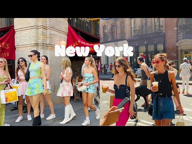 [4K]🇺🇸NYC Summer Walk🗽Hot Saturday😎❤️‍🔥Greenwich Village & SoHo in Manhattan | June 2022