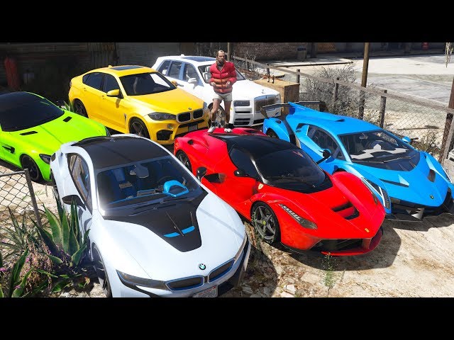 GTA 5 - Stealing Luxury Cars with Trevor! (Real Life Cars #03)
