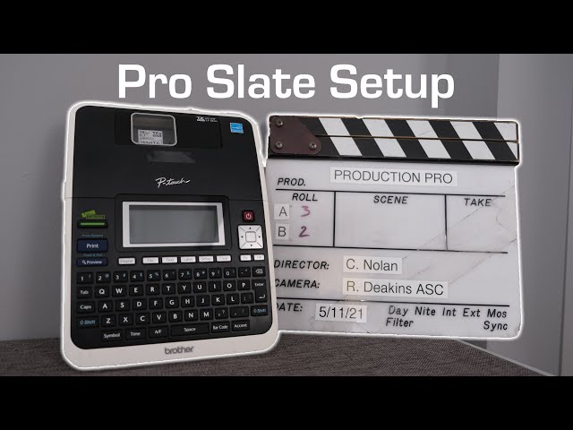 How to set up the slate. Marker!