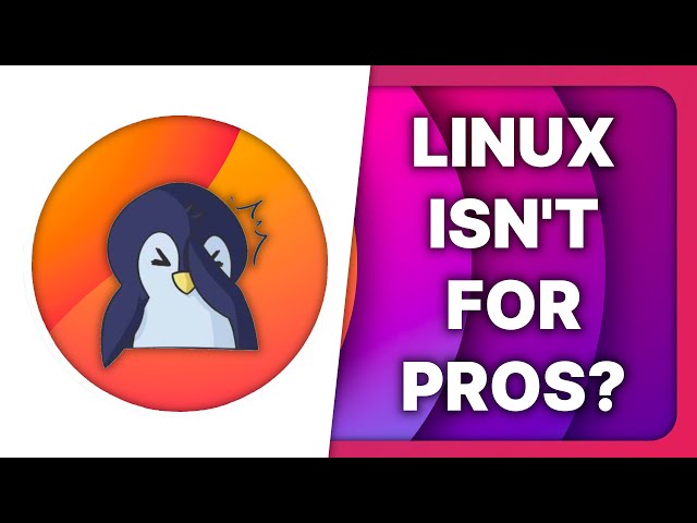 Linux isn't ready for professional work?