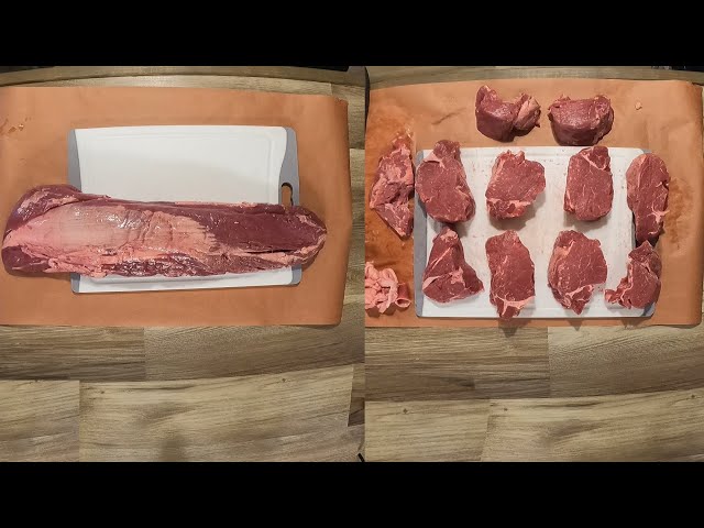 Cutting My Own Steaks From Whole Beef Tenderloin