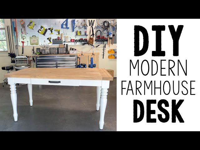 DIY Modern Farmhouse Desk!