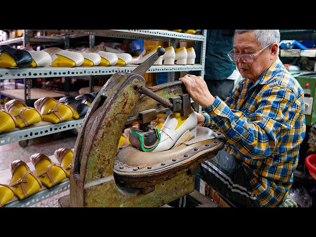 Process of Making Handmade Women's Shoes by a 70-Year-Old Artisan / 手工女鞋製作 - Taiwan Shoemaker