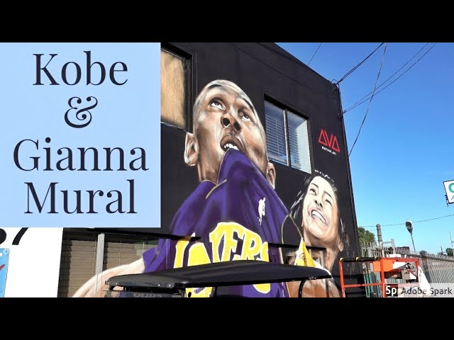 New Mural of Kobe & Gianna in Studio City, California