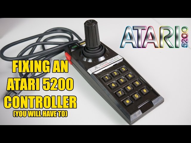 Atari 5200 controller repair Part 1 - fixing two common problems
