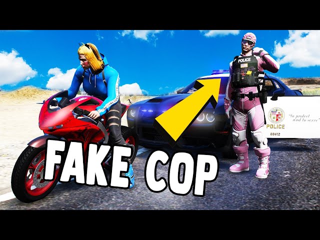 Trolling Players As A Fake Cop in GTA 5 RP