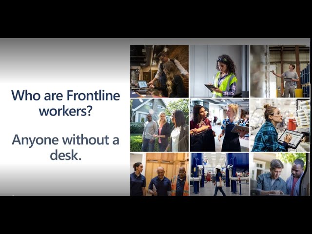 Frontline Worker employee experience in construction with Microsoft 365