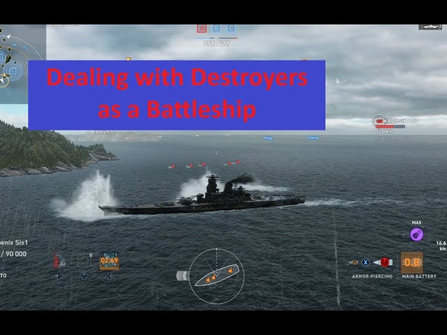 Dealing with Destroyers as a Battleship -  World of Warships Legends
