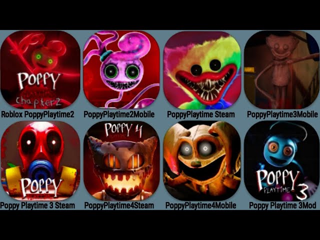 Poppy Playtime 2 Roblox, Poppy 3 Mobile, Poppy 3Steam, Poppy4 Steam, Poppy4 Mobile, Poppy Steam,DEMO