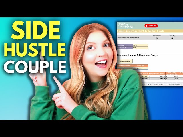 Side Hustle Budget for Couples - Budget Spreadsheet & Tutorial (EXCEL, GOOGLE SHEETS)