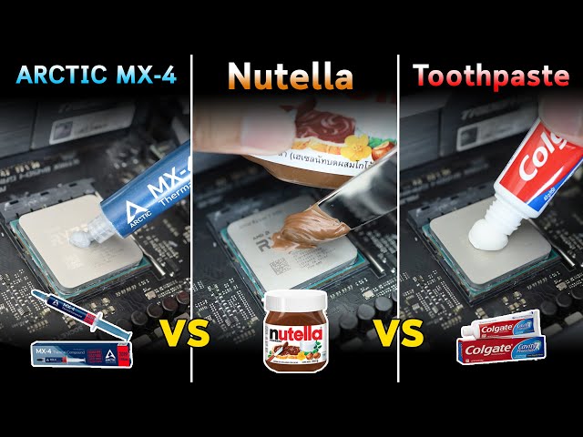 CPU Thermal Paste | Arctic MX-4 vs Nutella vs Toothpaste vs Oreo