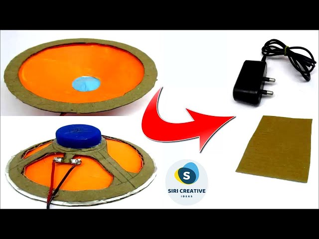 How to make Speaker at Home Easy Way - Using Cardboard and Old Mobile Charger