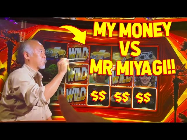 PRIZES ON 50-LINE GAME!! with VegasLowRoller on Lucky Hog and The Karate Kid Slot Machine!!
