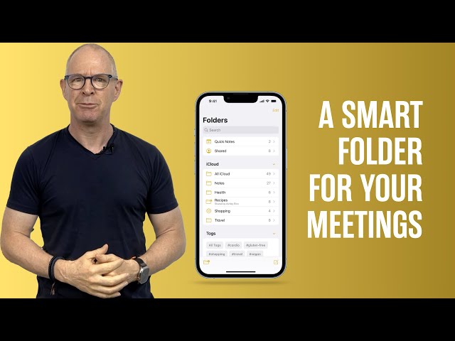 Simple Apple Notes Smart Folder For Meetings.